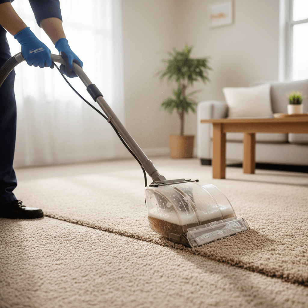 Deep carpet extraction and stain removal service