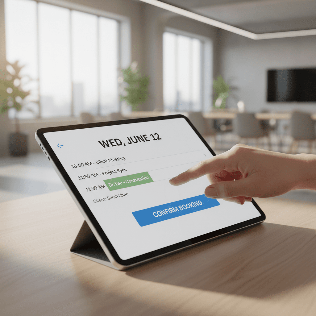 Flexible scheduling options displayed on digital calendar